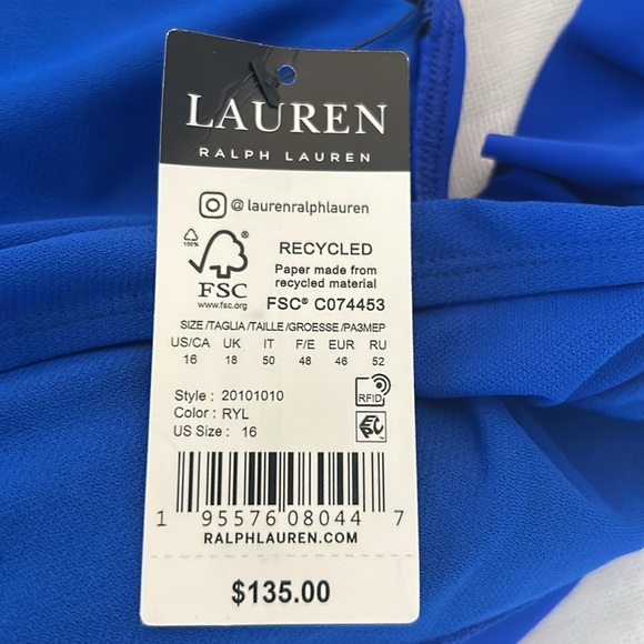 NWT GORGEOUS RALPH LAUREN SWIMSUIT 16 - Picture 5 of 5